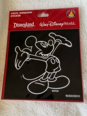 Disney Parks Mickey Mouse Vinyl Window Decal Sticker - Disneyland - Disney World